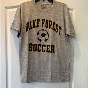 NWOT Gray Wake Forest Soccer T Shirt Size Medium